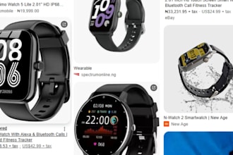design app UI UX for the smartwatch or apple watch