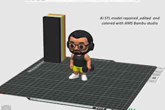 color your design or create 3mf to be ready for bambu studio