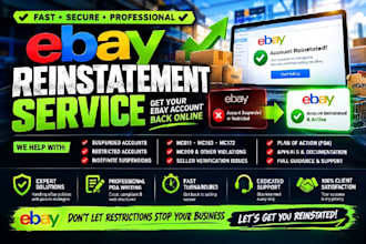 reinstate your ebay restricted mc011 mc999 suspended account