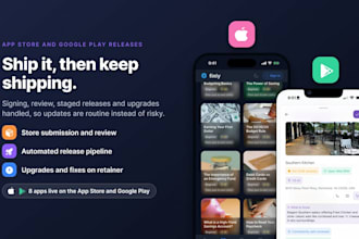publish and maintain your app on the app store and google play