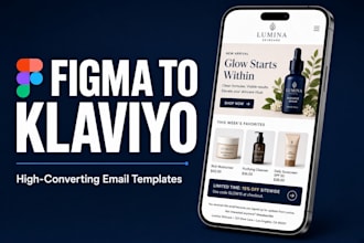 design high converting figma to klaviyo email templates