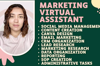 be your marketing assistant for social media and content