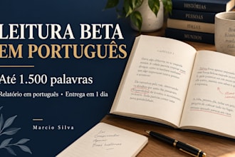 fazer leitura beta do seu texto em portugues com feedback construtivo