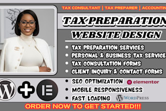 tax website, tax preparation website, tax consultant website, tax preparer