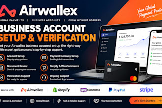 set up your airwallex business account and guide verification