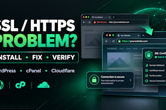 install SSL and fix https, mixed content and SSL errors