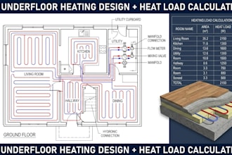 design underfloor heating ufh systems with heat load calculations