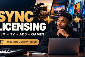 pitch your music for sync licensing in film TV and games