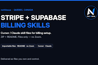 set up stripe and supabase billing skills for cursor and claude