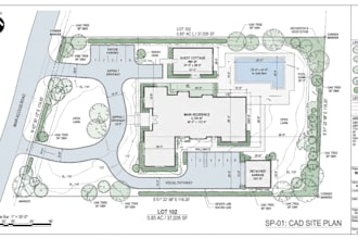 create 2d site plan, subdivision layout, plot plan and master plan