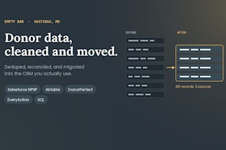 clean up and migrate your nonprofit donor database
