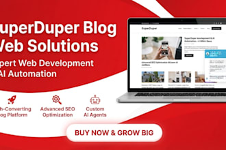 create professional blog websites with SEO and ai automation