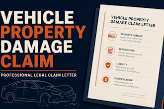 draft a professional vehicle property damage claim letter