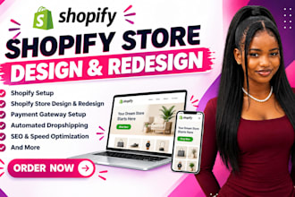 build shopify store design redesign shopify website custom shopify store plus