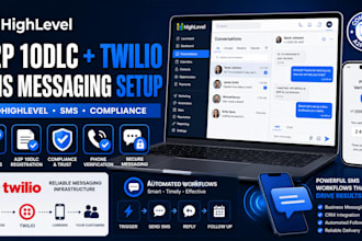 setup gohighlevel a2p 10dlc twilio SMS and messaging
