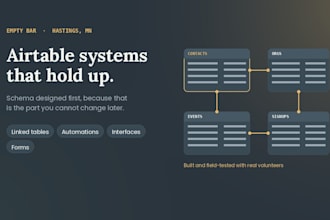 build an airtable base with automations and interfaces