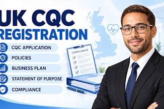 do UK cqc registration, policies, procedures and business plan
