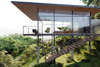 create a 3d model in sketchup and render using lumion