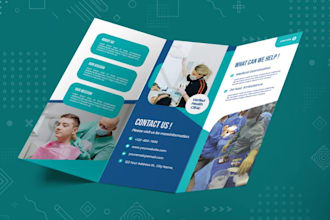 design medical clinic brochure, healthcare brochure and hospital flyer
