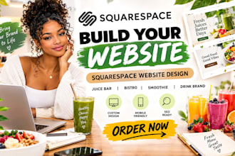 build squarespace juice bar bistro wine smoothie brand health soft drink website