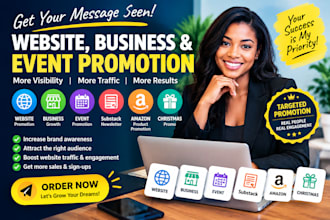 promotion your website, business, event, substack, christmas promo, amazon
