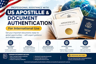 assist with us apostille and documents authentication