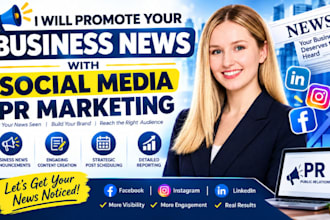 promote your business news with social media PR marketing