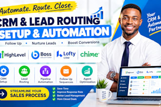 setup follow up boss lofty chime CRM lead routing pipeline automation for agent