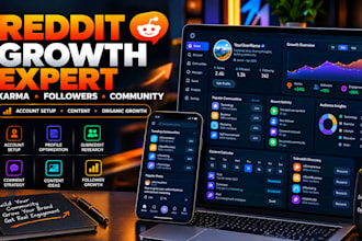 create new reddit account,grow karma,high comment karma,10k follower,reddit page