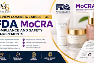 review cosmetic labels for fda mocra compliance and safety requirements