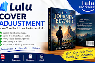 adjust your book cover to lulu print ready requirements