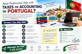 handle portugal tax returns, vat, accounting services and portugal nif