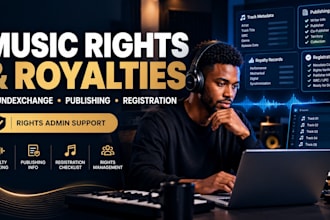 assist with soundexchange music publishing and royalty registration