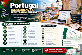 help with portugal tax residency, nif, niss and self employment