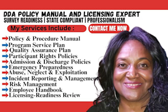 write dda maryland policy and procedure, program service plan, quality assurance