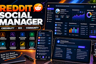 build credibility and be your reddit social media manager, ai, with seo post