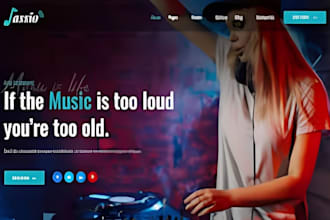 create wix music website for musicians, artists, dj, band, producers, studio