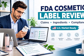 review your cosmetic label for fda and mocra compliance