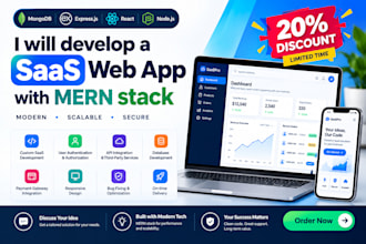 develop a saas web app with the mern stack