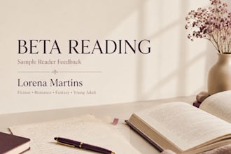 beta read your fiction manuscript