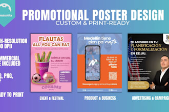 design posters, flyers and promotional material