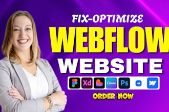 fix webflow website, optimize webflow SEO, webflow speed, gt metrix