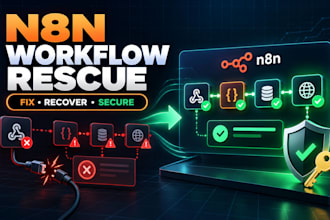 provide n8n workflow repair for webhooks, setup hermes agent jarvis ai openclaw