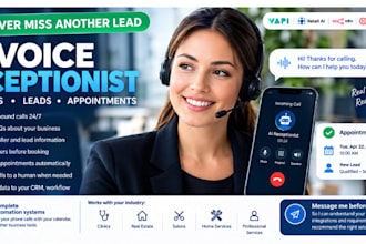 build an ai voice receptionist to answer calls and book appointments
