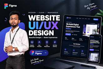 design a modern website UI in figma