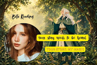 be your beta reader and give honest feedback