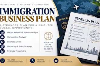 write an immigration business plan for your visa application