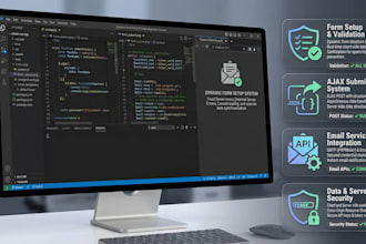 form setup, ajax submissions and email integration