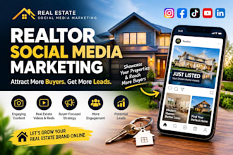 manage realtor social media, create marketing videos and promote your brand