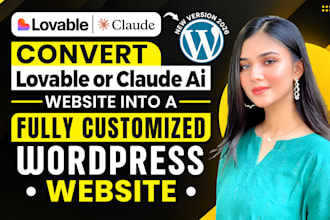 convert your figma, claude, lovable website to wordpress